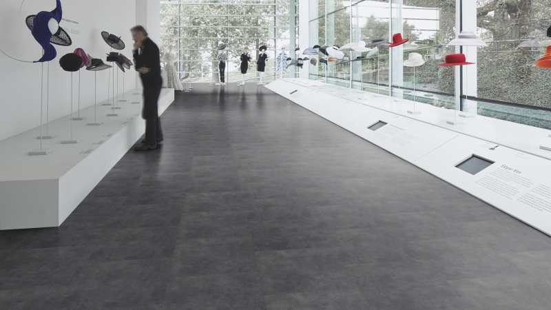 Forbo Allura Flex Material 62418FL1/62518FL1 charcoal concrete Fliesen