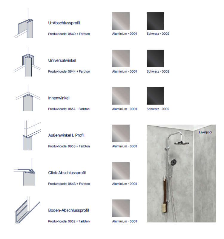 Gerflor - MURAL REVELA Aluminiumprofile