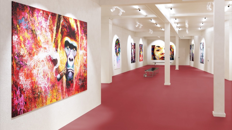 Gerflor Taralay Impression Compact - 1031 Kubes Carmine