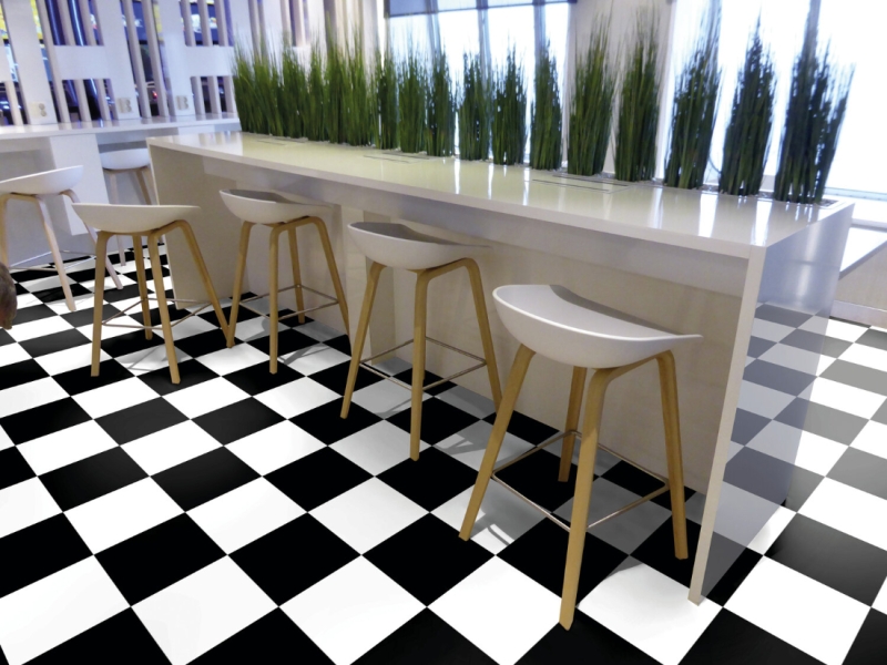 Gerflor Taralay Impression Acoustic - 1041 Chess B&W