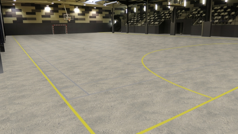 Gerflor DLW Linodur 4 mm - 1056 Marble Grey Linoleum Bahnenware