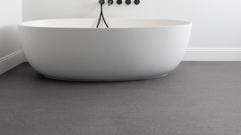 Gerflor DLW Marmorette NEOCARE™ 0050 Quartz Grey Linoleum Bahnenware 2,0 mm