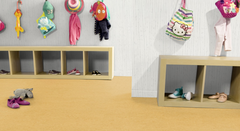 Gerflor DLW Marmorette NEOCARE™ 0076 Pale Yellow Linoleum Bahnenware 2,5 mm