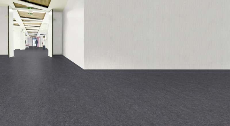 Gerflor DLW Marmorette BFL-S1 NEOCARE™ 0059 Plumb Grey Linoleum