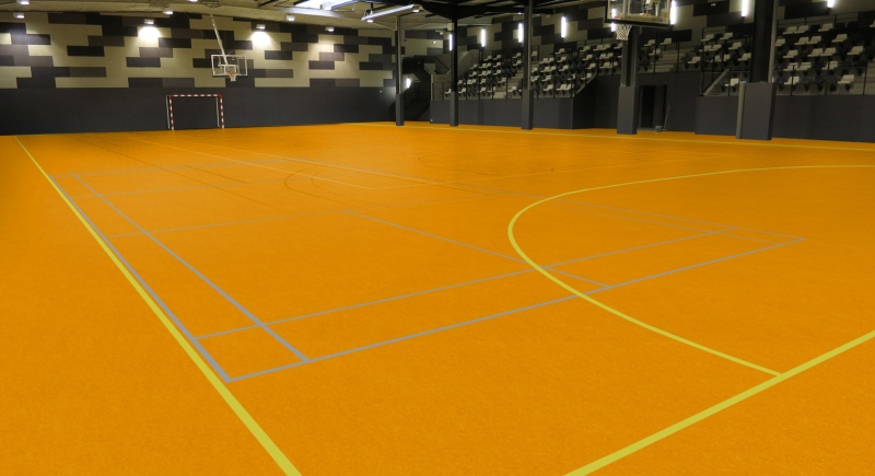 Gerflor DLW Marmorette Sport 3,2 mm - 1172 Papaya Orange Linoleum Bahnenware