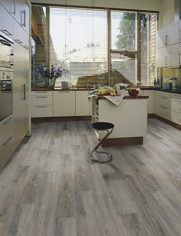 IPC Saphir Plus SPC Click Design Belag 'Eiche graubeige 345-430612' inkl. Dämmung