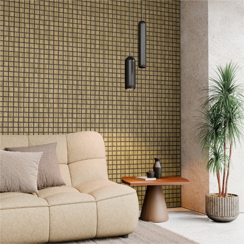 acous Wandpaneele BLOCKBUSTER Eiche hellbraun - AC01BS