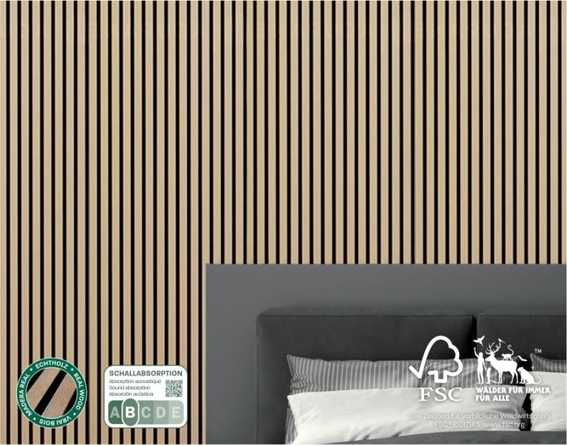 Sonido Elements Wandpaneele - New Light Oak SOO1S