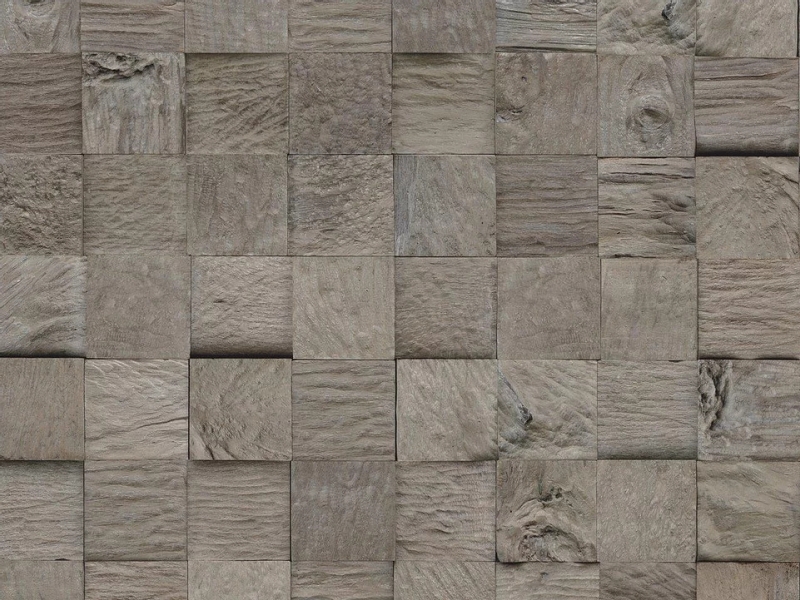 Echtholz Wandverkleidung | Classic Cube Java | Indo Teakholz