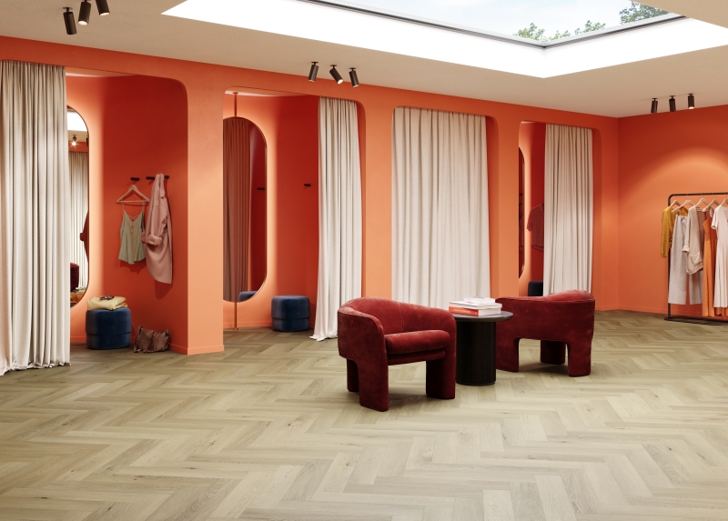 Lamett Parquetvinyl | Nakuru Hippo Fischgrät | NAK HB-848-IB inkl. Dämmung