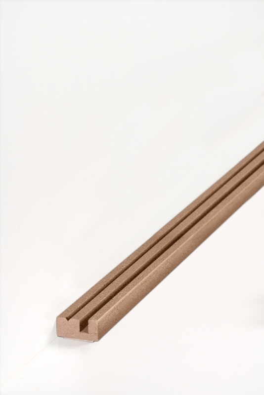 Südbrock Montageprofil für Rohrabdeckleiste, 12 x 27 x 2550 mm