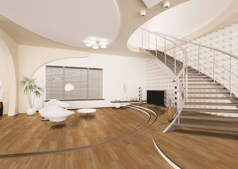 IPC Saphir Plus SPC Click Design Belag 'Eiche naturell 345-430615' inkl. Dämmung