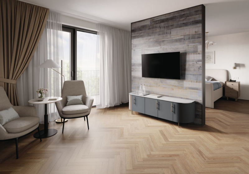 Expona Commercial - Farbe 4224 Calder Oak Parquet