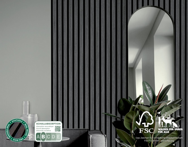 Sonido Elements Wandpaneele - Black Oak S006S