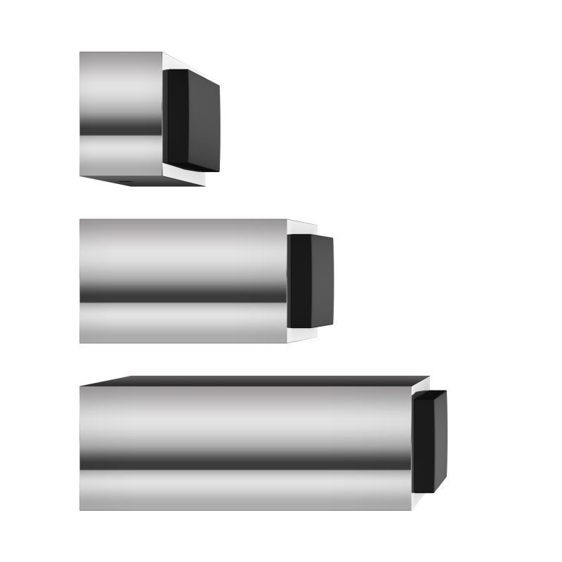 ODIN Wandtürstopper Kerberos Q gebürstet L: 20mm