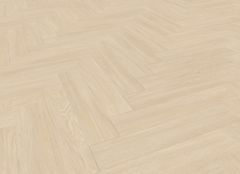 Gerflor Vinylbelag - Virtuo 55 Rigid Acoustic Fischgrät (HB) - 1463 Blomma Cream